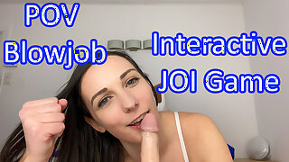 Play for a Blowjob from Clara Dee in Lingerie - JOI Games