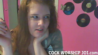 You suck cock while I suck down a smoke JOI