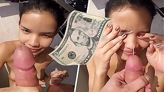 Slightly Legitimate Thai Street Teen Fucked And Facialized for 5 Dollars